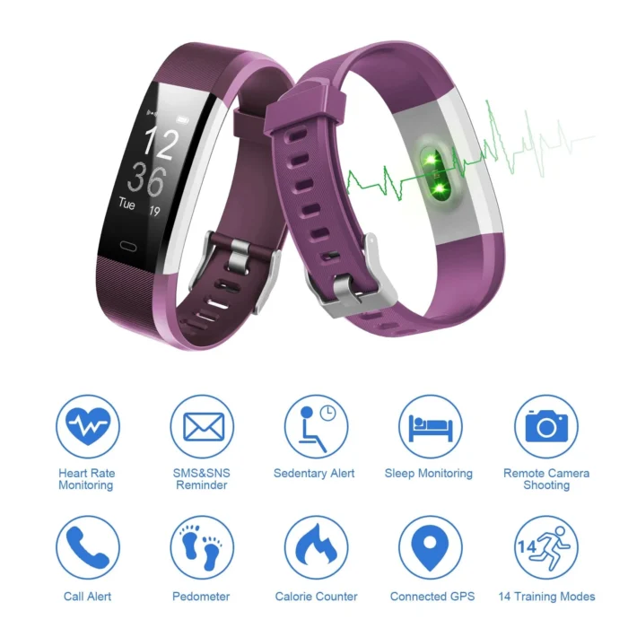 Sports Wristband Multifunctional Fitness Wristband With Heart Rate Monitor Ip67 Waterproof Smart Wristband Men'S Watch - Image 6