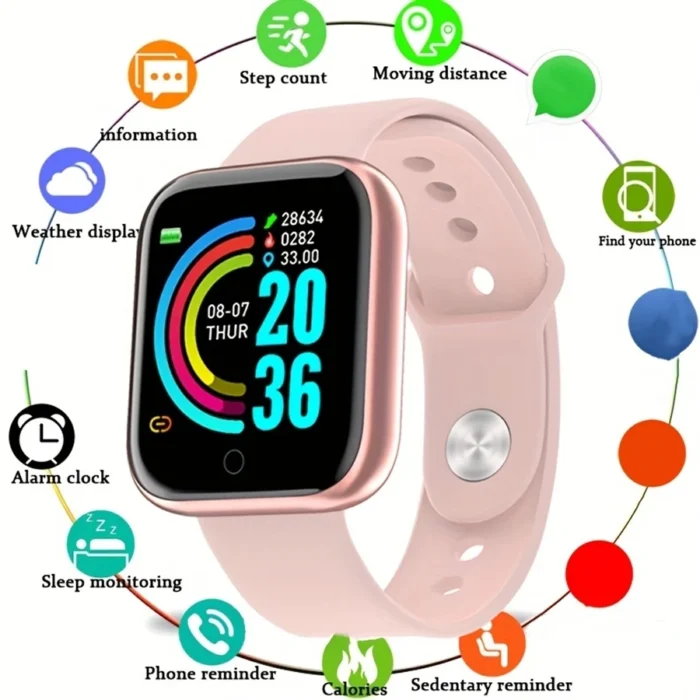 Smartwatch Men Women Wristwatches Smart Watch Message Fitness Monitor Bracelet Birthday Gift Electronic Clock For Xiaomi Huawei - Image 9