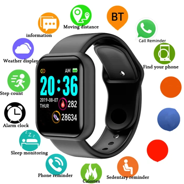 Smartwatch Men Women Wristwatches Smart Watch Message Fitness Monitor Bracelet Birthday Gift Electronic Clock For Xiaomi Huawei - Image 10