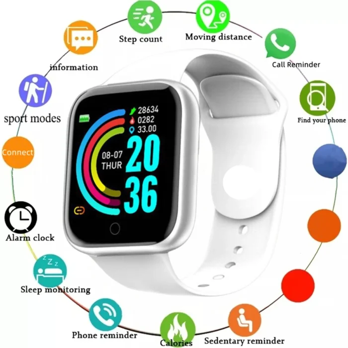 Smartwatch Men Women Wristwatches Smart Watch Message Fitness Monitor Bracelet Birthday Gift Electronic Clock For Xiaomi Huawei - Image 8