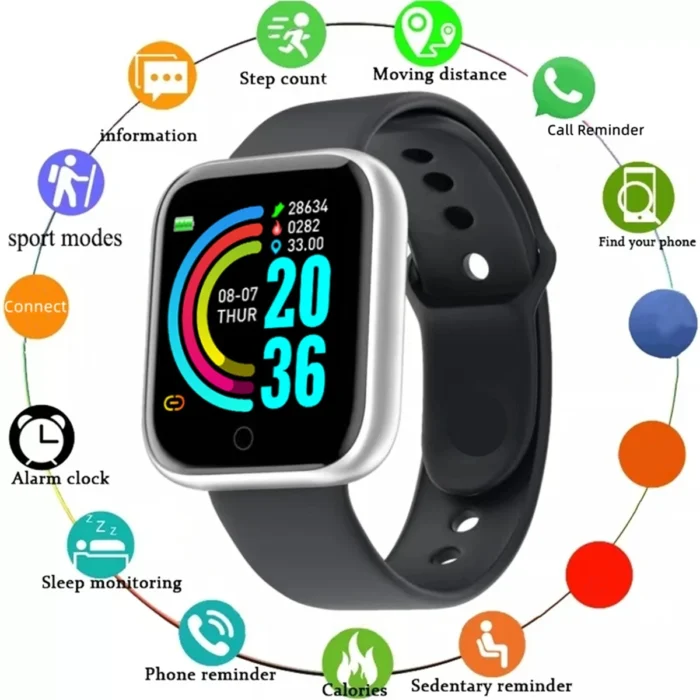 Smartwatch Men Women Wristwatches Smart Watch Message Fitness Monitor Bracelet Birthday Gift Electronic Clock For Xiaomi Huawei - Image 7